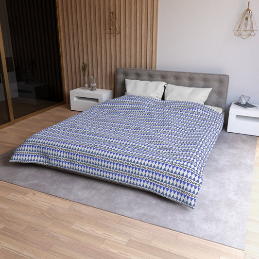 Sapphire Cairn Stripes Duvet Bedding Set