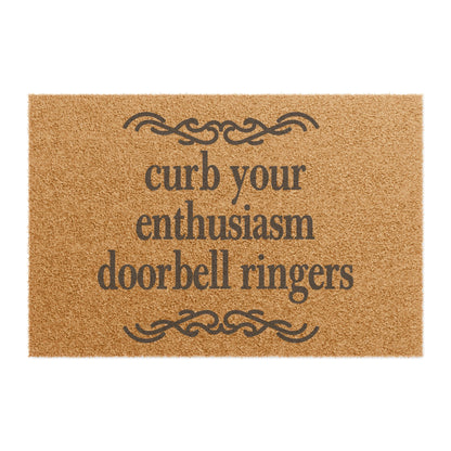 Curb Your Enthusiasm Doorbell Ringers Coconut Fiber Doormat