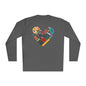 School Supply Heart Adult Long Sleeve Tee