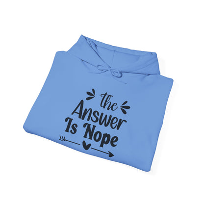 The Answer is Nope Heavy Blend™ Hooded Sweatshirt