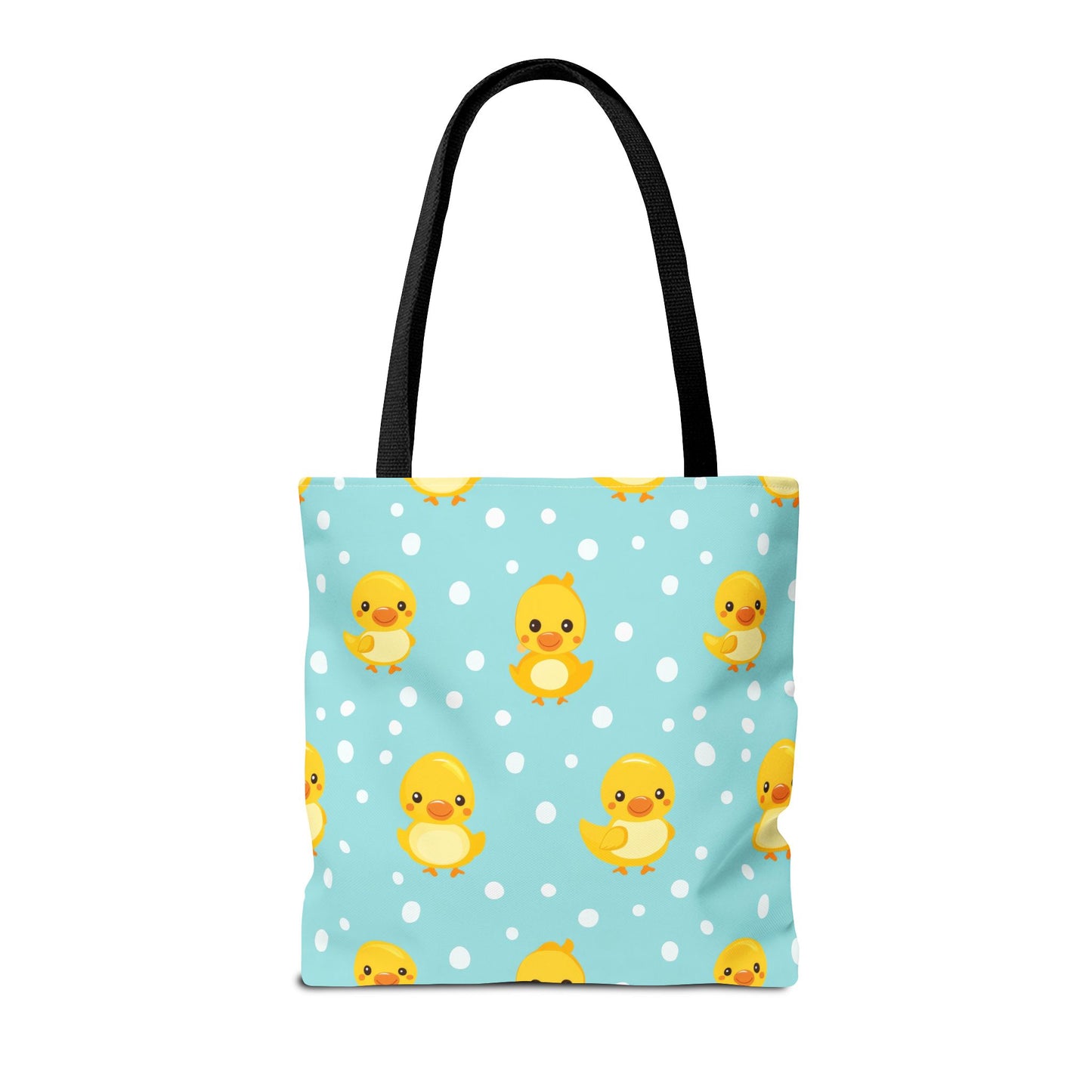Ducky Dot Parade Canvas Tote Bag