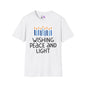 Hanukkah Wishing Peace & Light Adult T-shirt