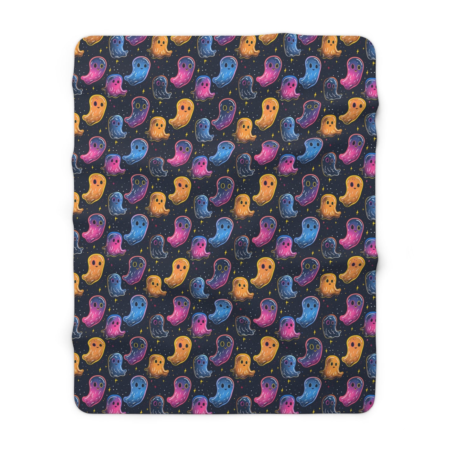 Neon Haunters Sherpa Fleece Blanket