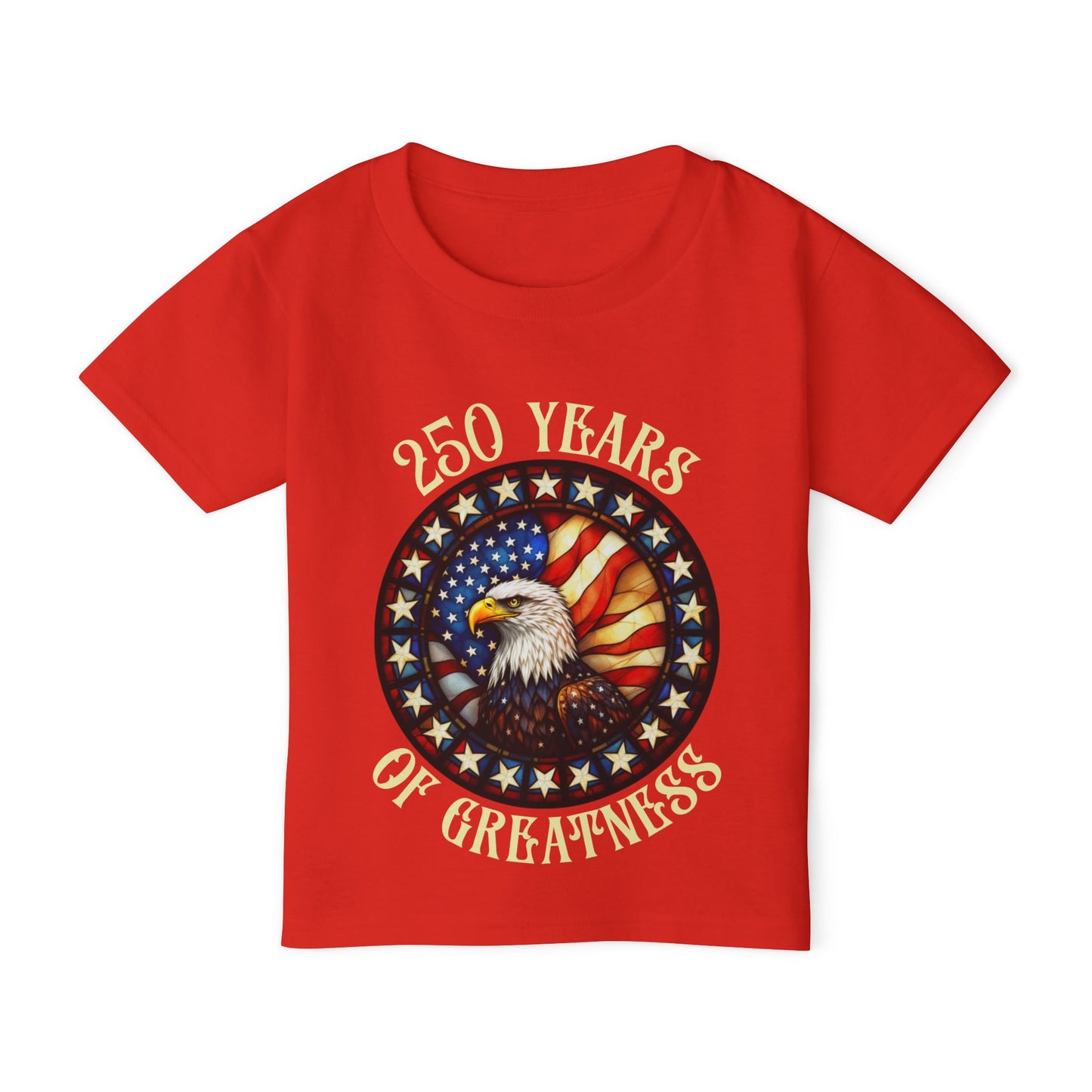 250 Years of Greatness (Stained Glass Eagle) Heavy Cotton™ Toddler T-shirt