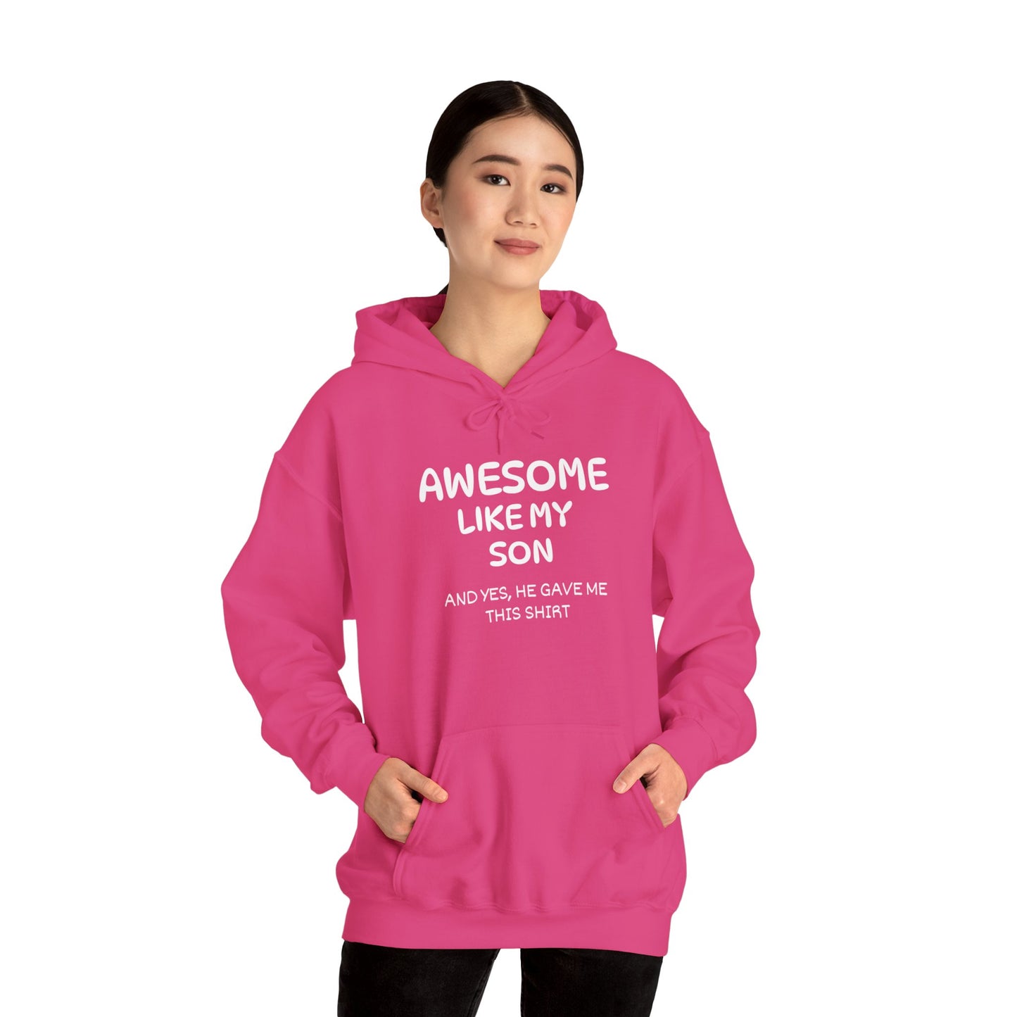 Awesome Like My Son Heavy Blend™ Hooded Sweatshirt