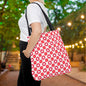 Scarlet Star Garden Canvas Tote Bag