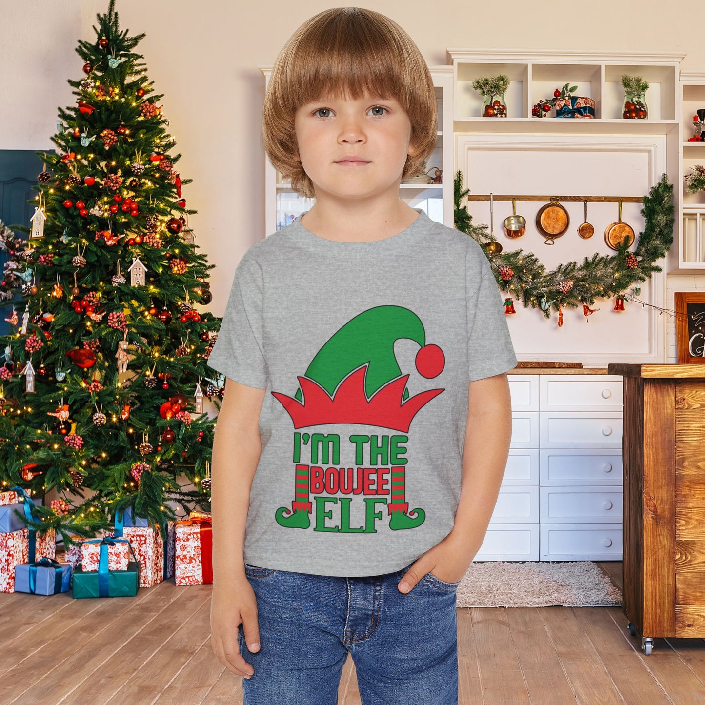 I'm The Boujee Elf Heavy Cotton™ Toddler T-shirt