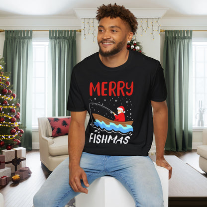 Merry Fishmas Adult T-shirt