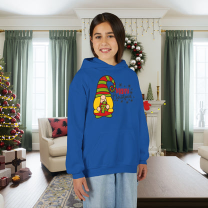 Merry Christmas Girl Gnome Youth Hoodie
