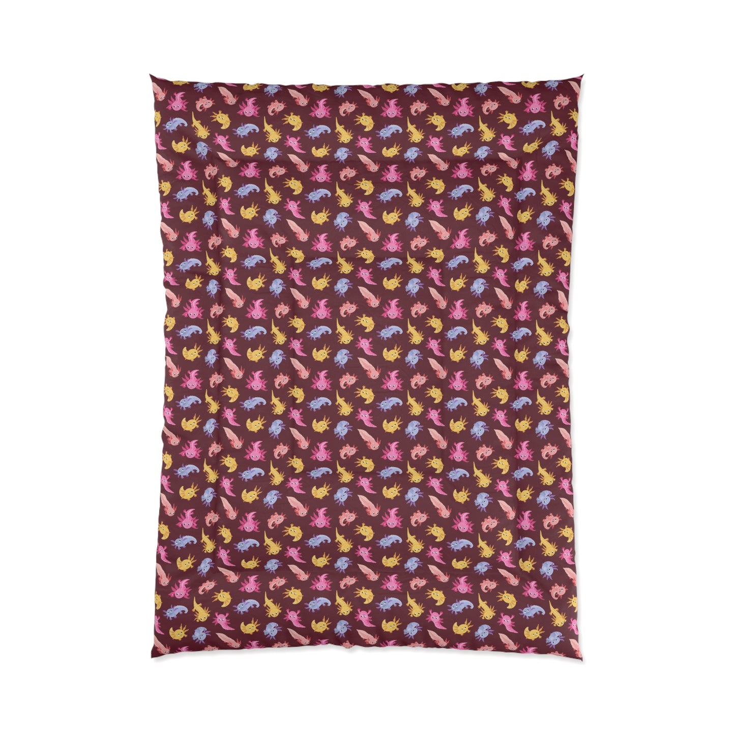 Crimson Axolotls Comforter