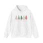 Merry Christmas Trees & Stars Adult Heavy Blend™ Hoodie