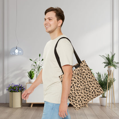 Cheetah Print Canvas Tote Bag