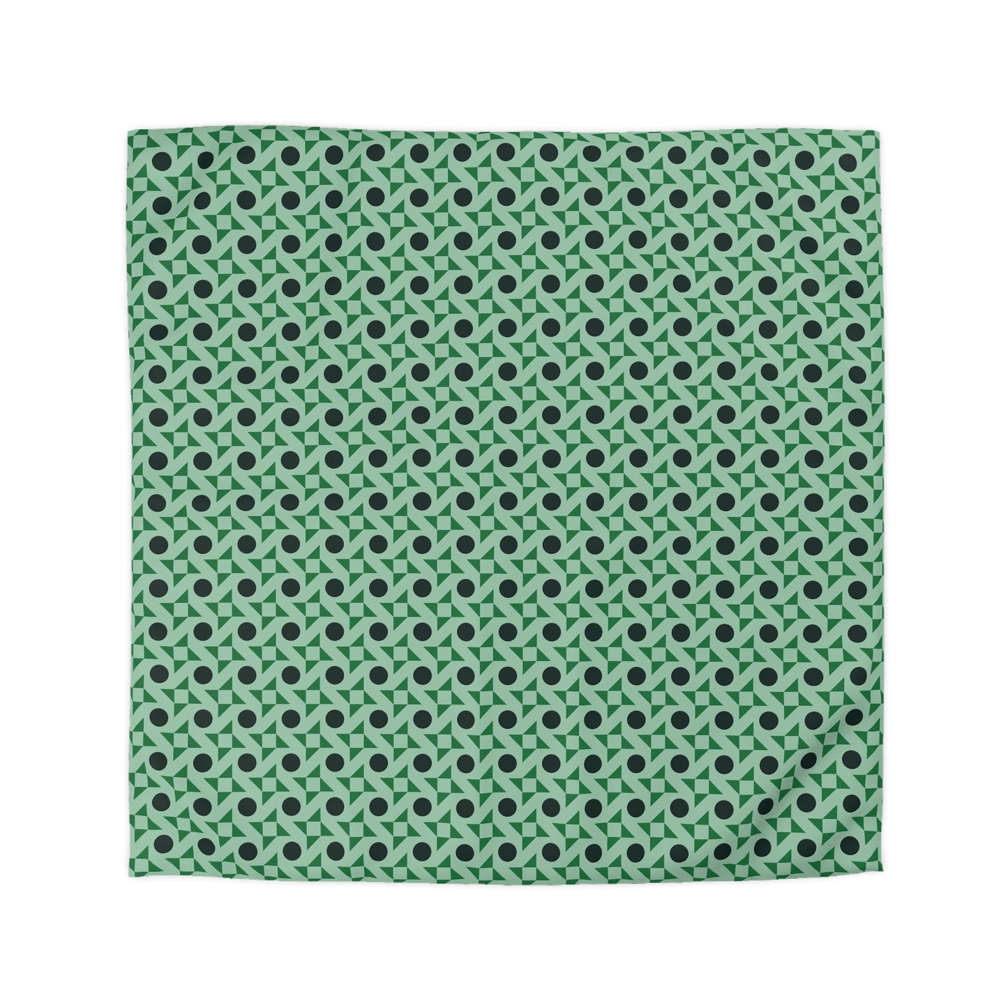 Emerald Pinwheels Microfiber Duvet Cover
