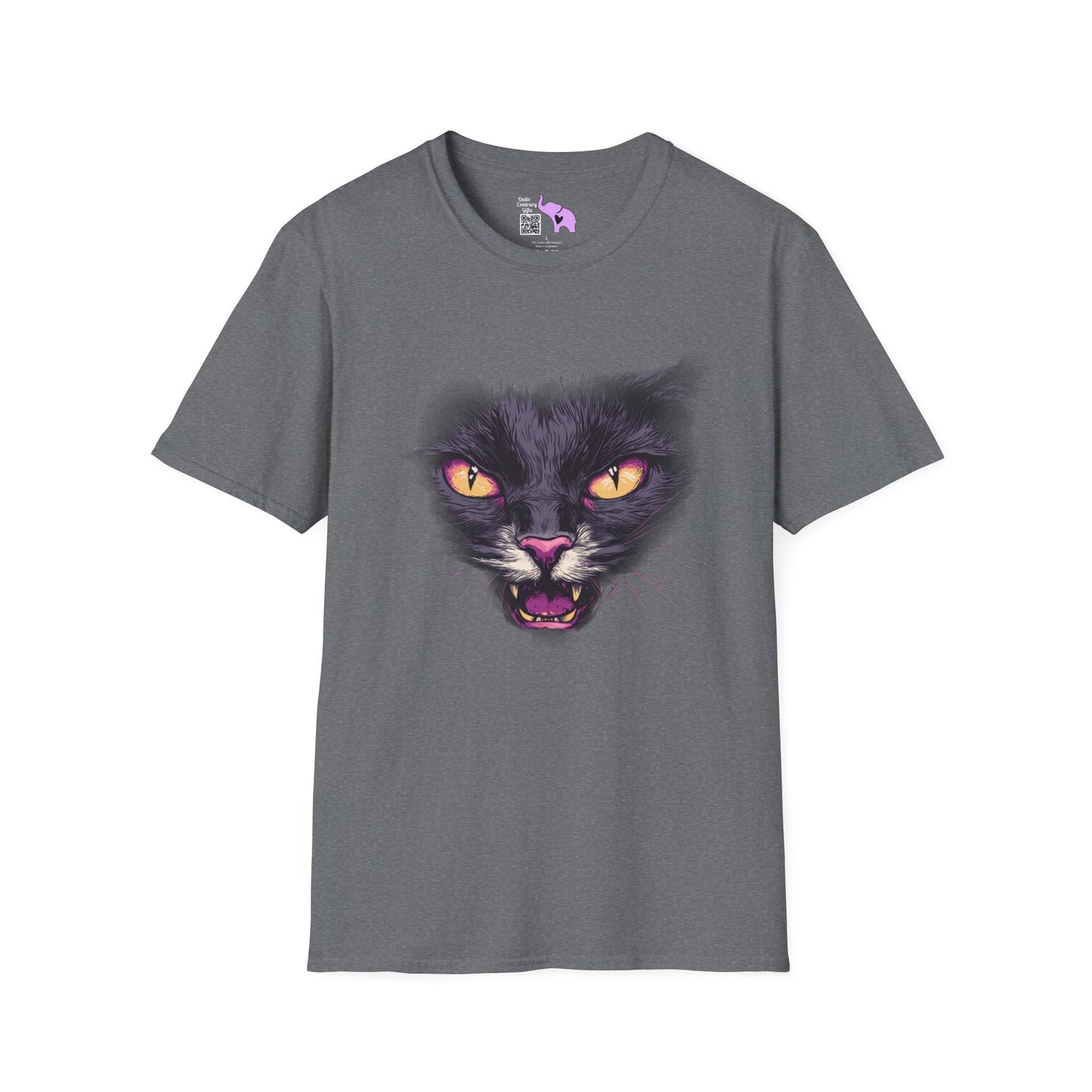 Black Cat Face T-shirt