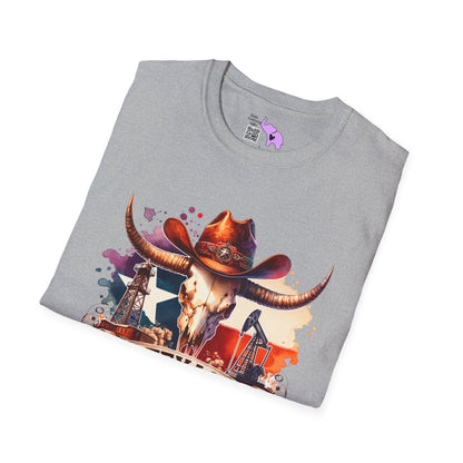 Texas Oil Rigs Adult T-shirt