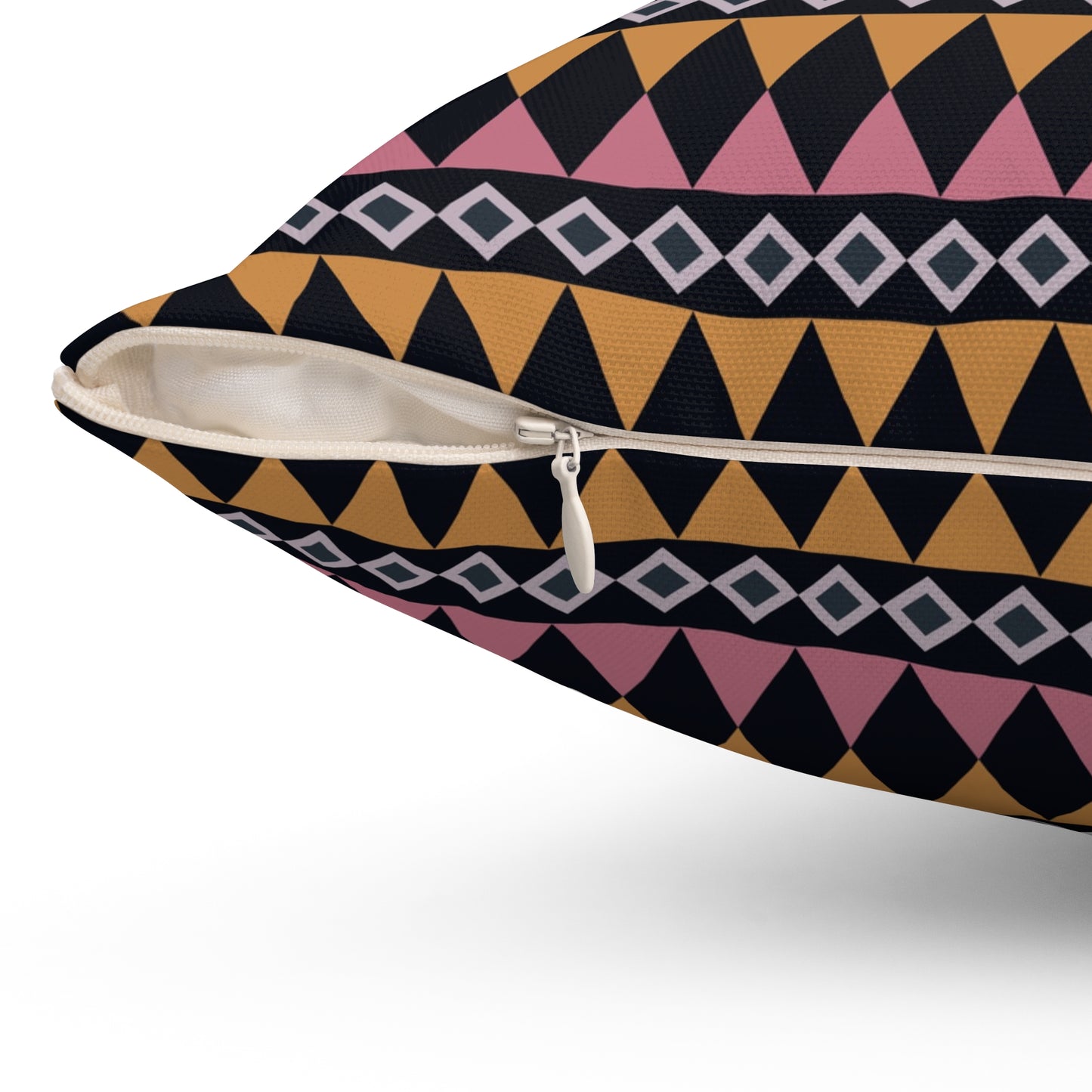 Midnight Clay Cairn Stripes Throw Pillow