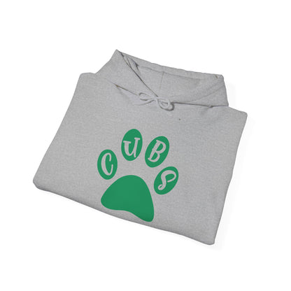 Cubs Paw Print-Brenham Adult Heavy Blend™ Hooded Sweatshirt