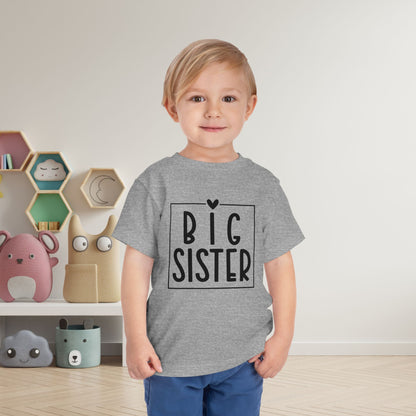 Big Sister (Heart/Box) Toddler Tee