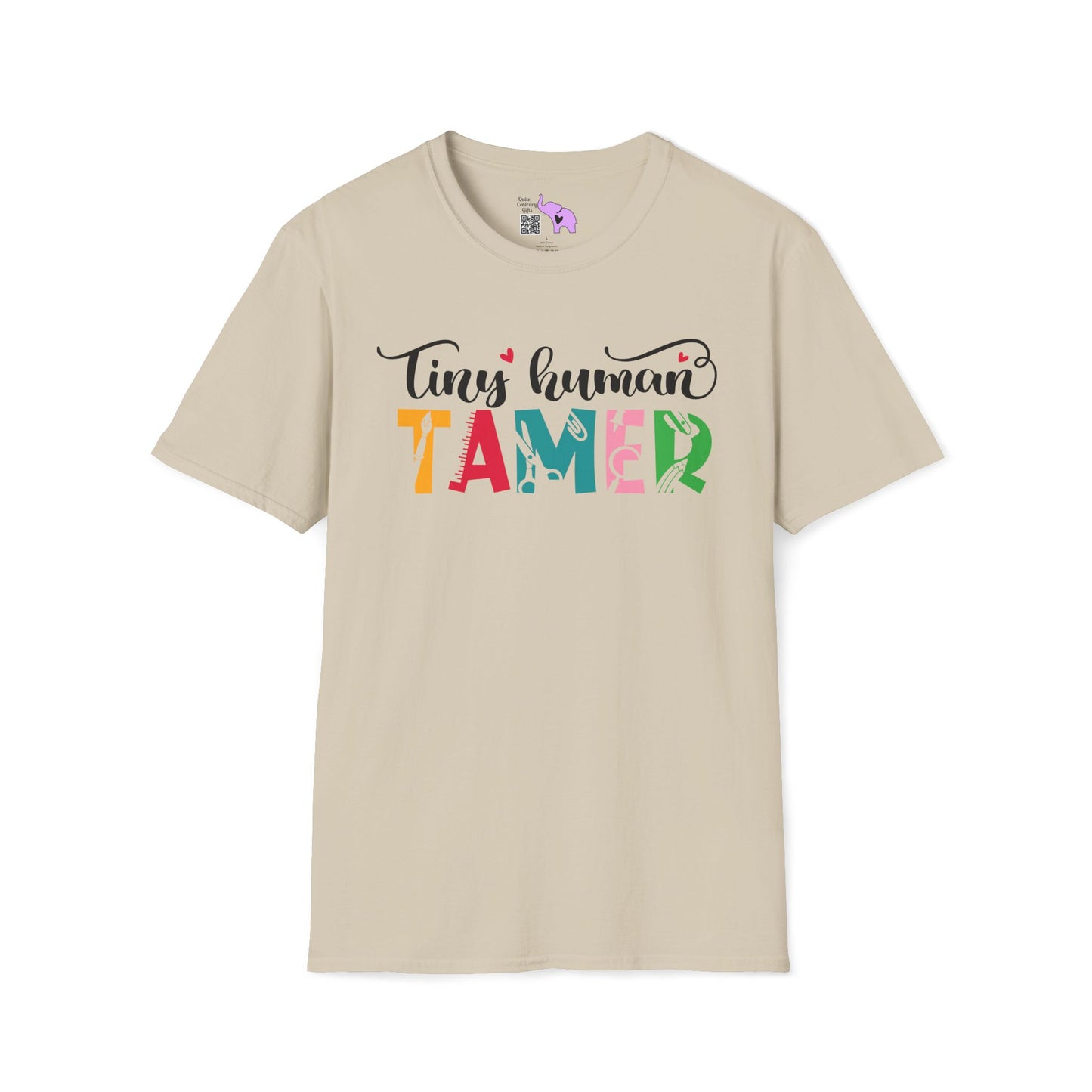 Tiny Human Tamer (Teacher) Adult T-shirt