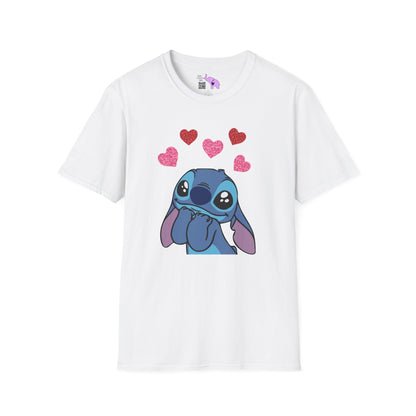 Stitch in Love Adult T-shirt