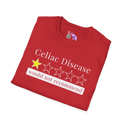 Celiac Disease 1 Star Would Not Recommend Adult T-shirt