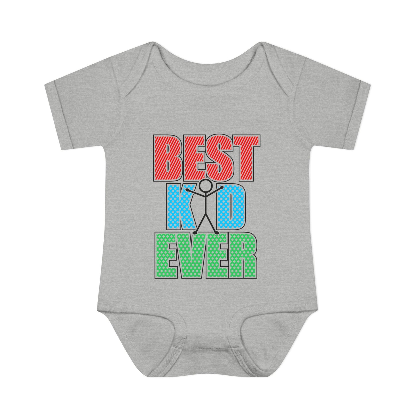 Best Kid Ever (Colorful) Infant Baby Rib Bodysuit