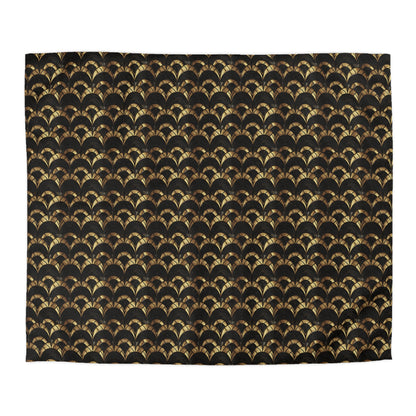 Gilded Elegance Microfiber Duvet Cover