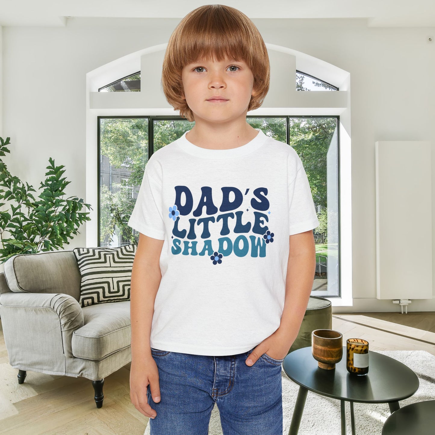 Dad's Little Shadow Heavy Cotton™ Toddler T-shirt