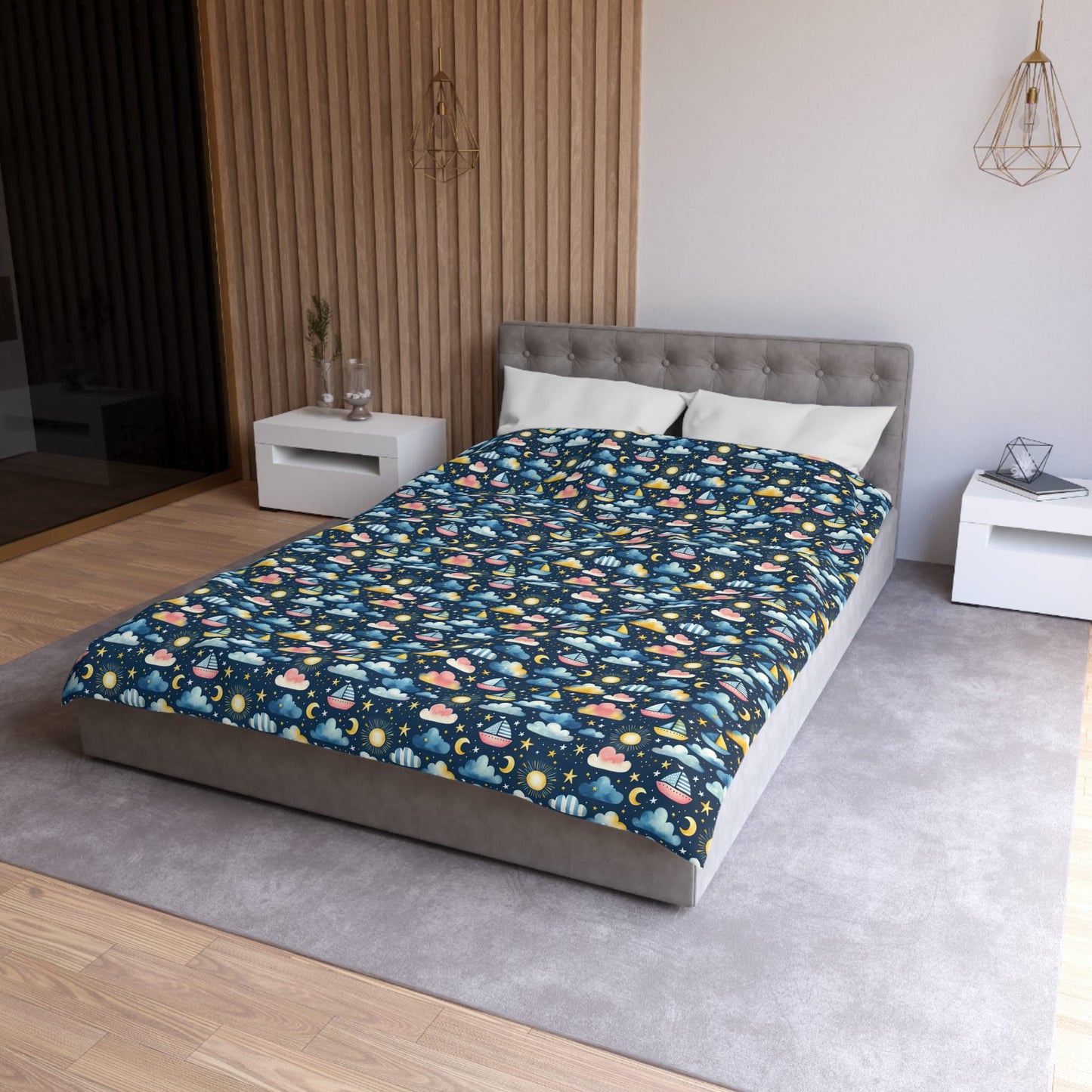Night Sail Dreams Microfiber Duvet Cover