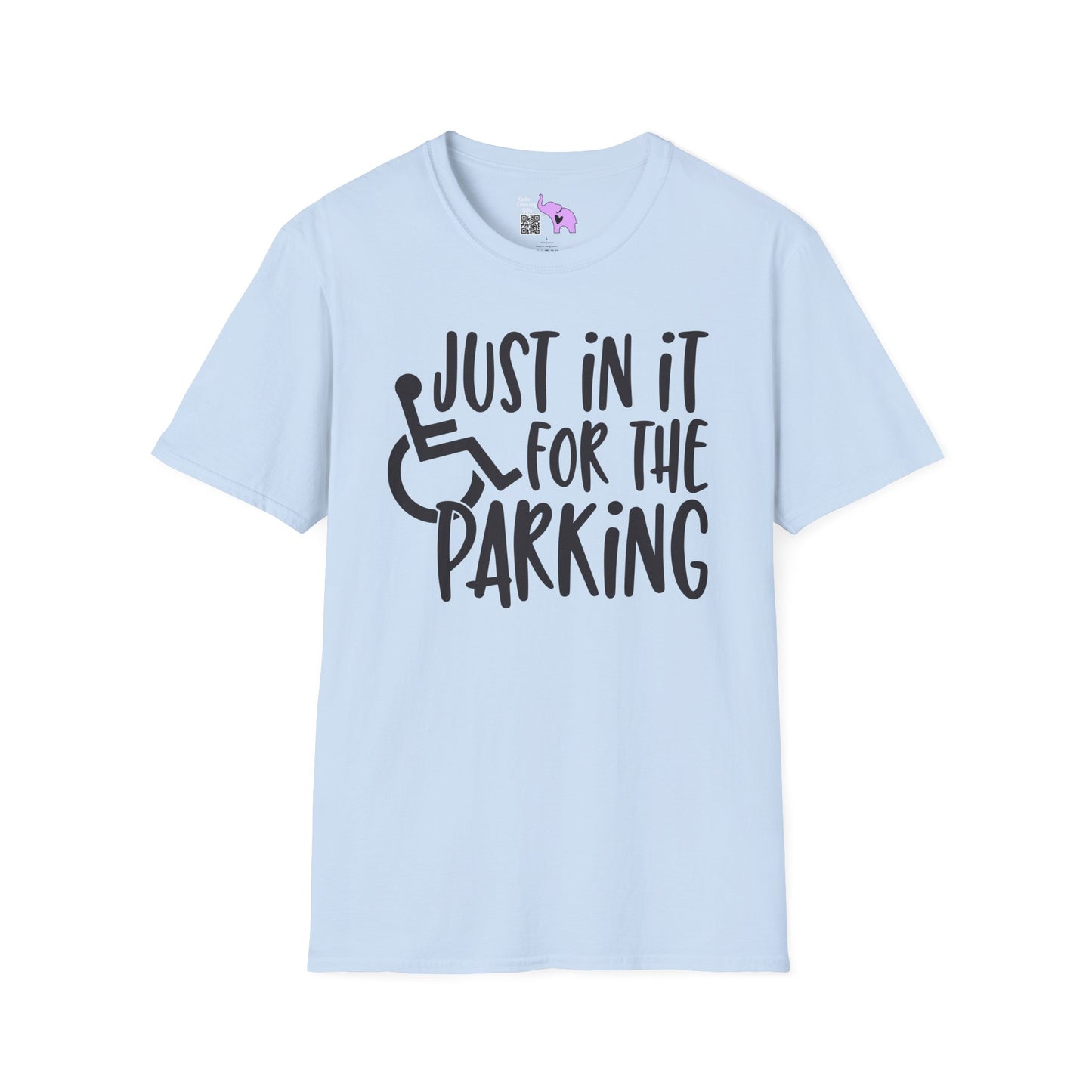 Just In It For The Parking (Wheelchair User) Adult T-shirt