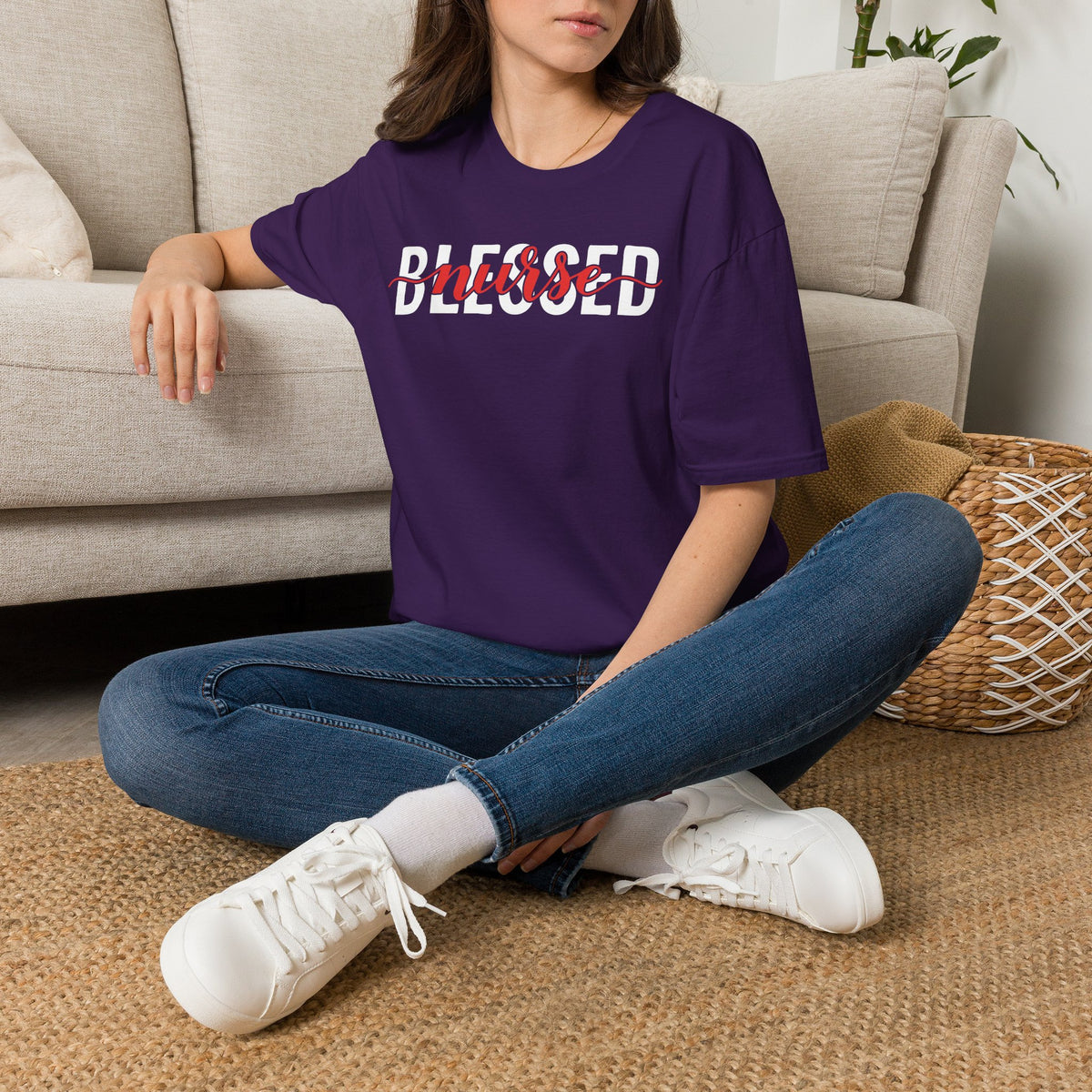 Blessed Nurse Adult T-shirt