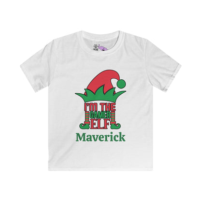 I'm The Gamer Elf Personalized Youth Softstyle Tee
