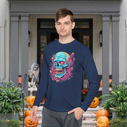 Psycho Skull Adult Long Sleeve Tee