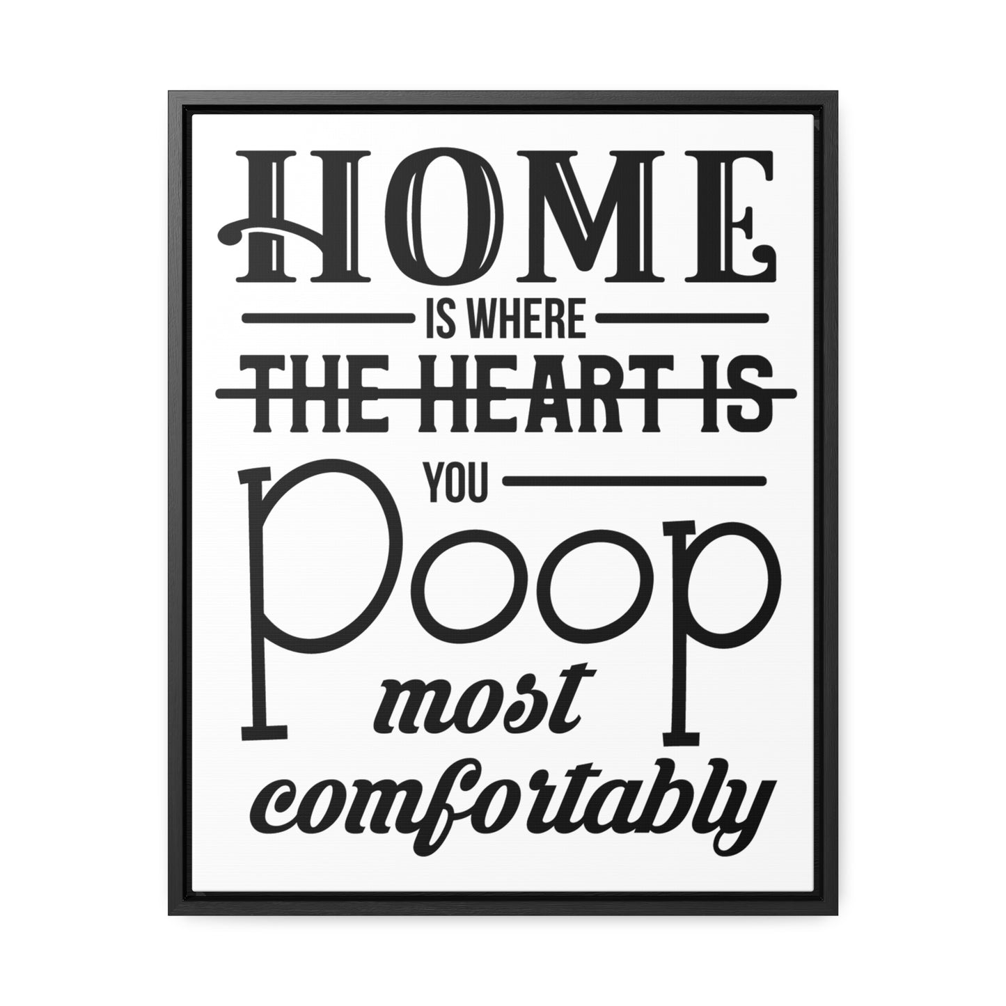 Home is Where... Canvas Wraps, Vertical Frame