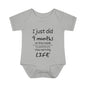 I Just Did 9 Months on the inside Infant Baby Rib Bodysuit