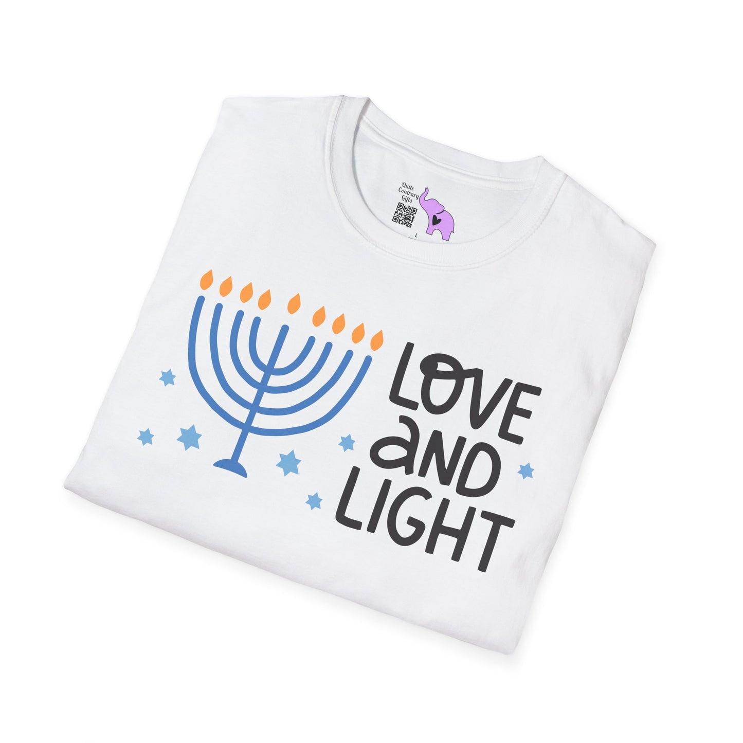 Hanukkah Love & Light 4 Adult T-shirt