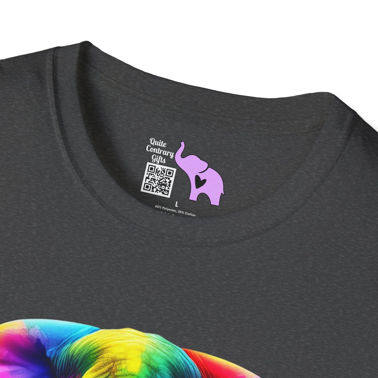 Colorful Elephant Adult T-shirt