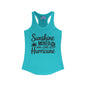 Sunshine Mixed With A Little Hurricane Women's Ideal Racerback Tank