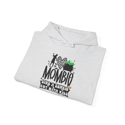 Mombie Like A Zombie But With Kids Heavy Blend™ Hooded Sweatshirt