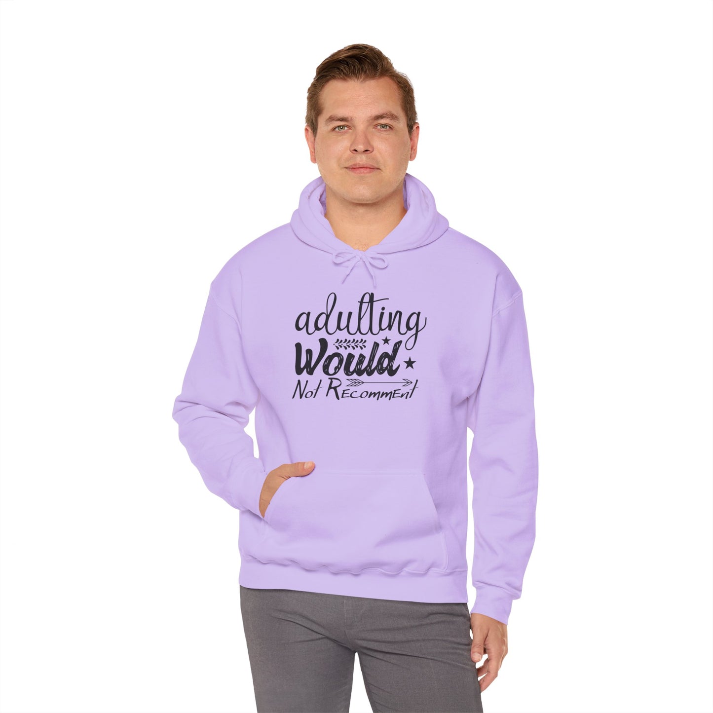 Adulting Would Not Recommend Heavy Blend™ Hooded Sweatshirt