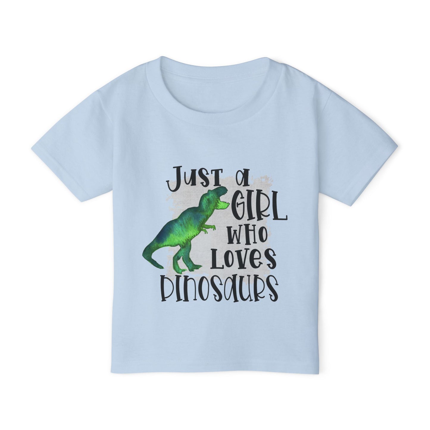 Just A Girl Who Loves Dinosaurs Heavy Cotton™ Toddler T-shirt