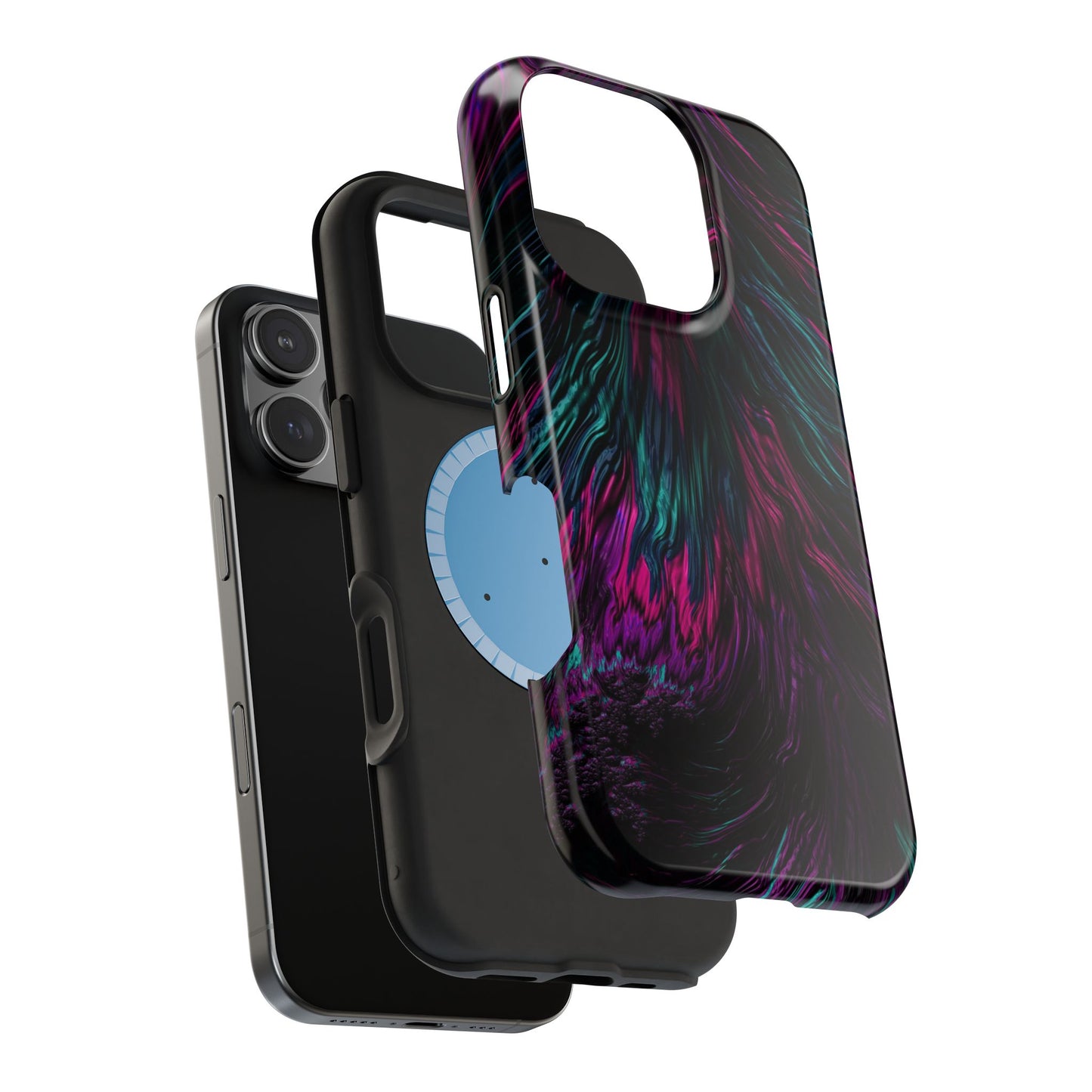Pink Orchid Feathers MagSafe® Compatible Tough Case for iPhone