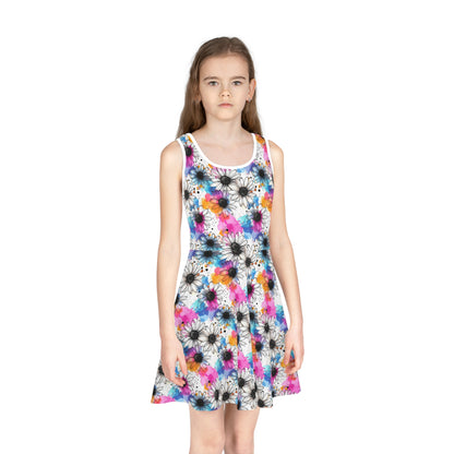 ""Watercolor Daisy Dream Girls Sundress