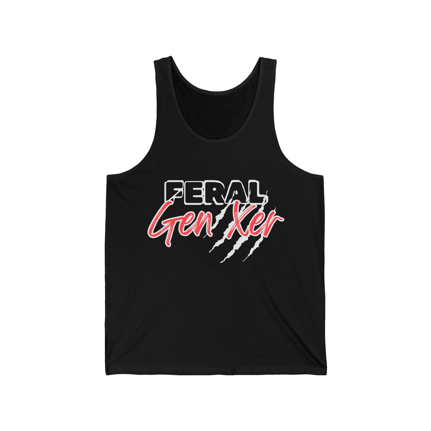 Feral GenXer w/Claws Adult Unisex Tank