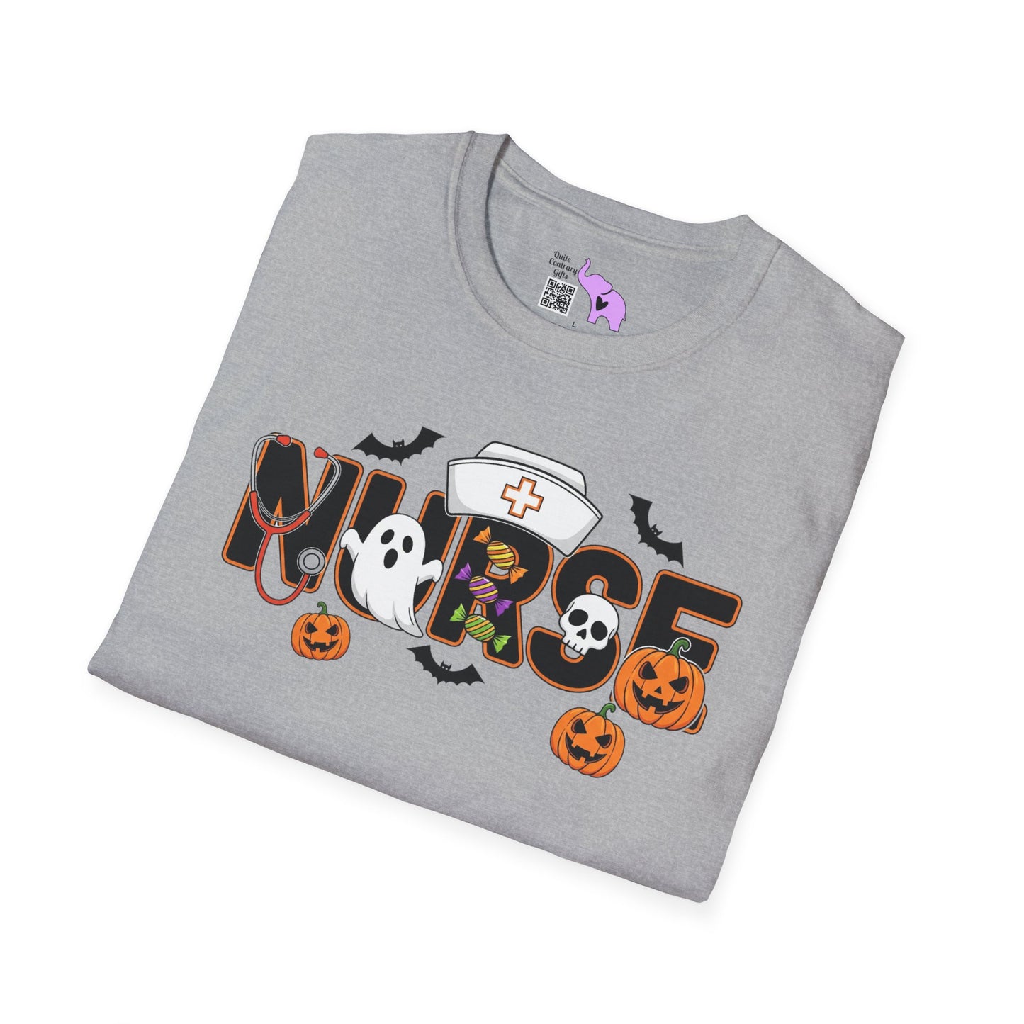 Fun Halloween Nurse Adult T-shirt