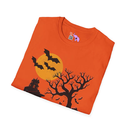 Spooky House & Graveyard Adult T-shirt