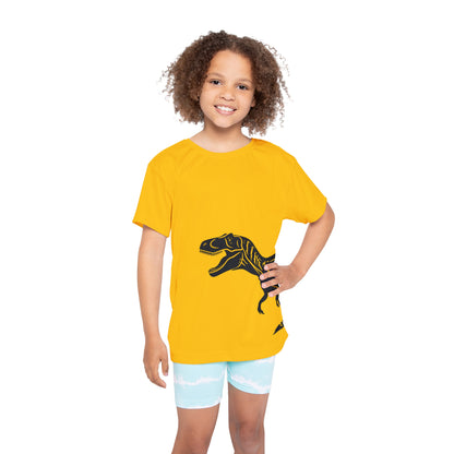 Dinosaur Roar T-Rex Kids Sports Jersey Athletic Tee