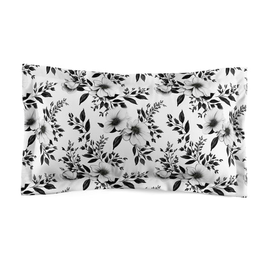 Garden Sketch Microfiber Pillow Sham