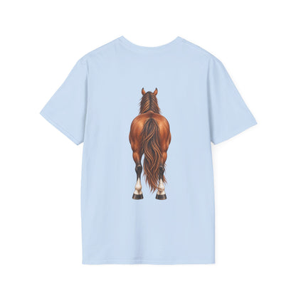 ""Front to Back Horse Lover Adult T-shirt