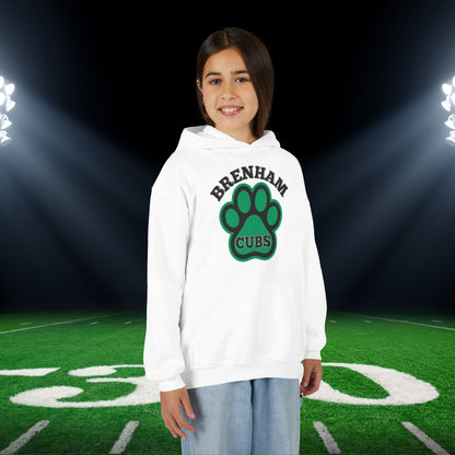 Brenham Paw Pride Youth Heavy Blend Hoodie